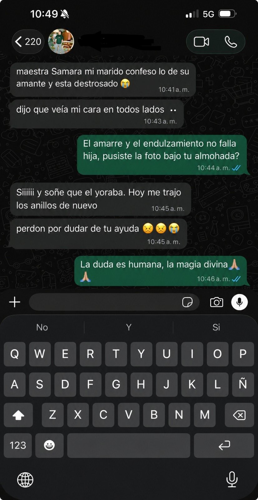 Testimonio de cliente - Maestra Samara